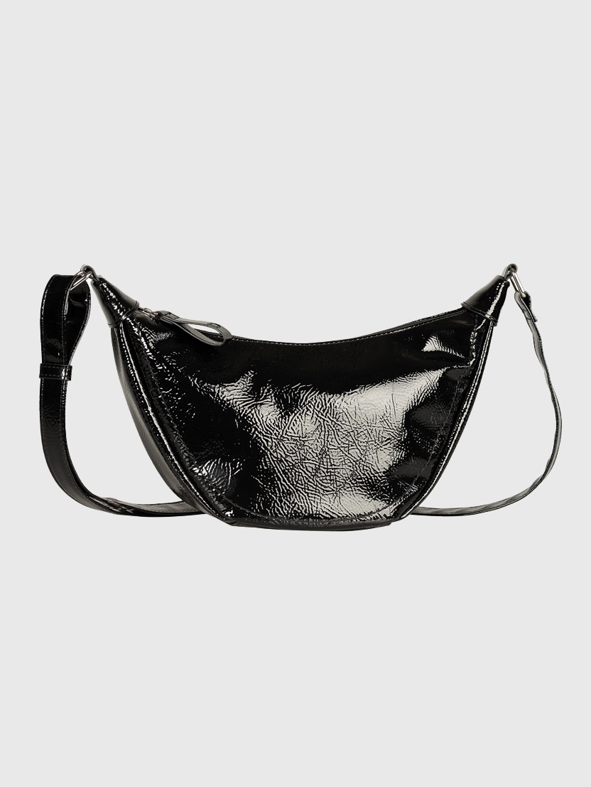 Geantă transversală Liriel - Negru-011990-BLACK PATENT-16