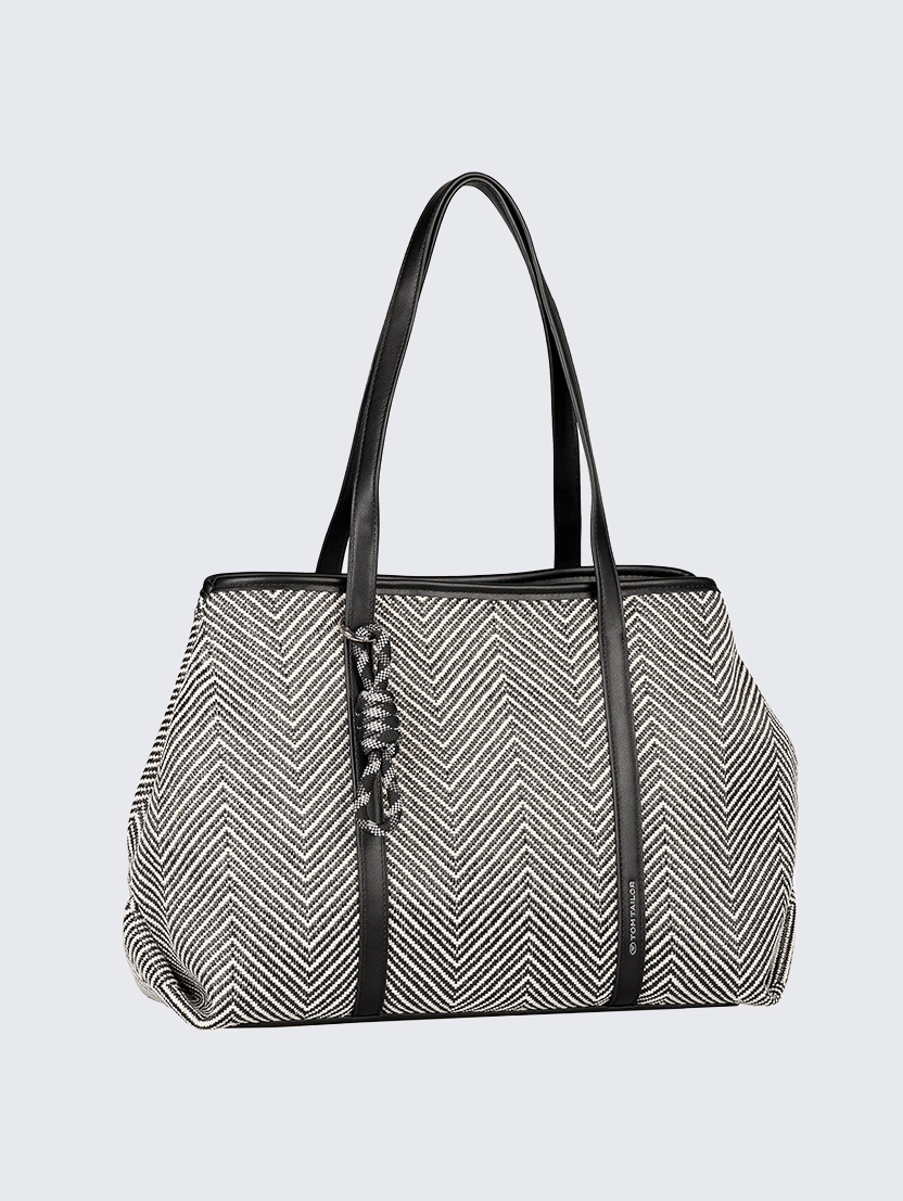 Mirelle torba za kupovinu s patent-zatvaračem - Crna-012567-BLACK-15