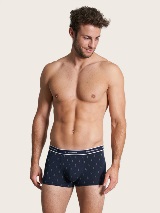 Set de două perechi de boxeri cu talie elastică - Albastru_5498046