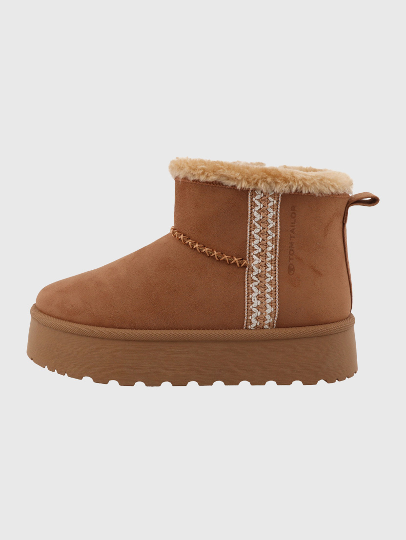 Gležnjarji s toplo podlogo - Rjava_4460779