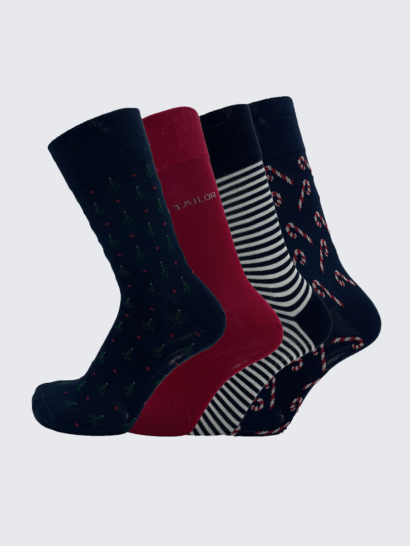 Pakiranje štirih parov nogavic v škatli - Vzorec/večbarvna_6842940