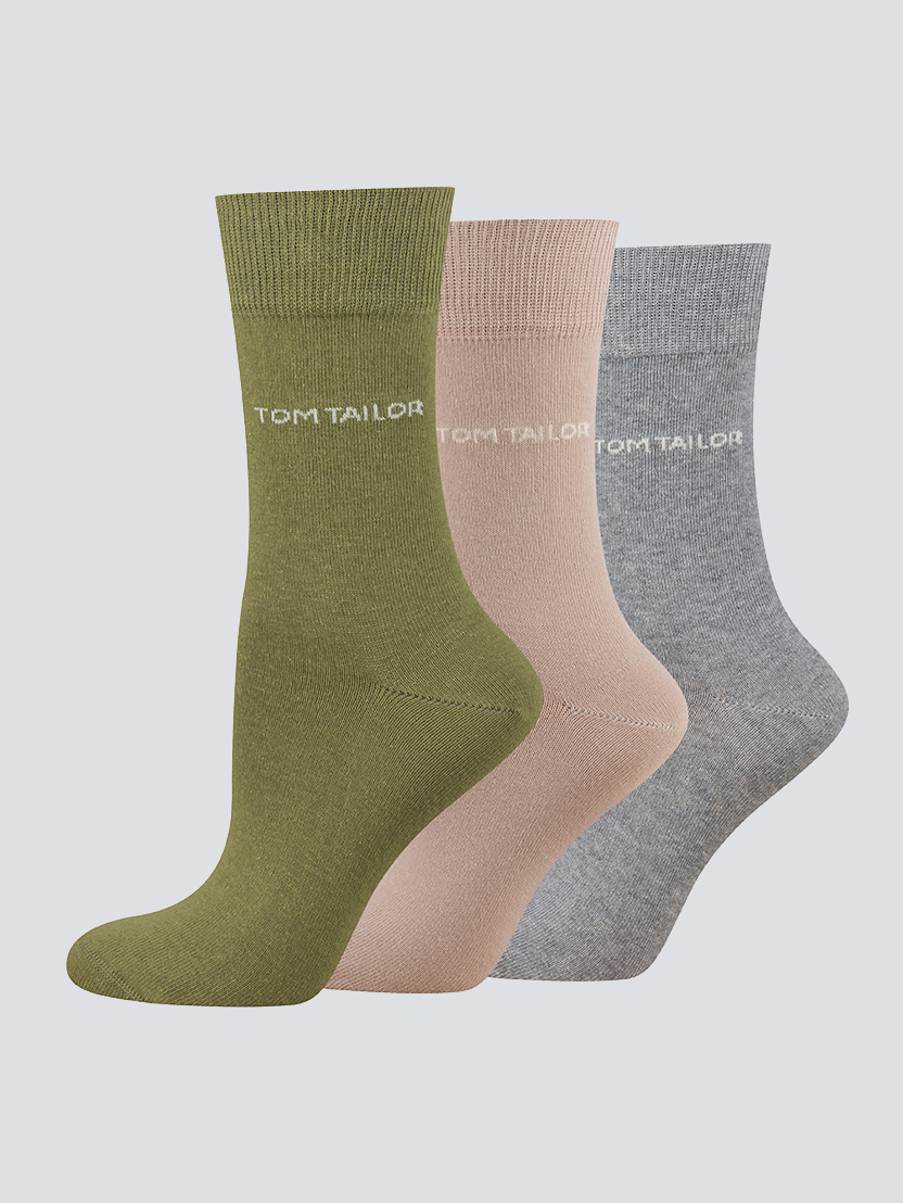 Pakiranje treh parov nogavic - Siva_8369523