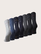 Set de şapte perechi de şosete într-o cutie - Gri_5167555