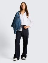Bluza od mješavine lana - Bijela_5163886