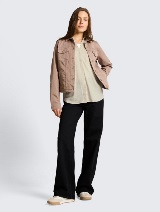 Bluza od mješavine lana - Bež_2153591
