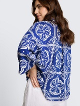 Bluza od mješavine lana - Uzorak/višebojna_1921372