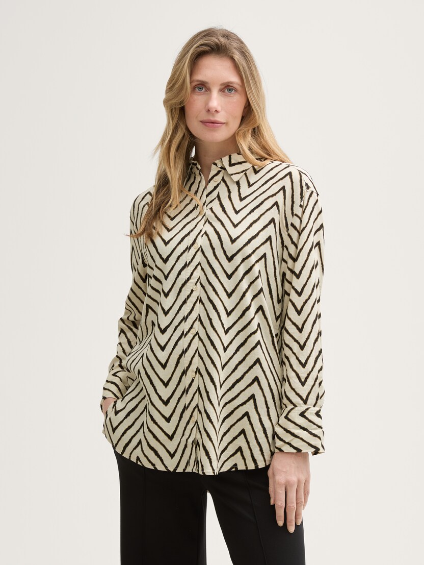  Bluza od mješavine lana - Uzorak/višebojna-1046208-38058-14