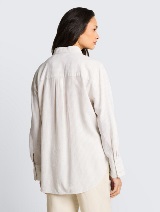 Bluza od mješavine lana - Uzorak/višebojna_6971551