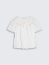 Bluza sa detaljem u obliku mašne - Bela_1221213