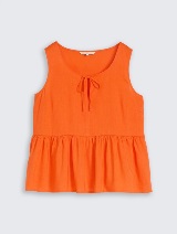Bluza sa detaljem u obliku mašne - Narandžasta_880873