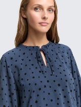 Bluză cu fundă la gât - Model/Mai multe culori_9555155