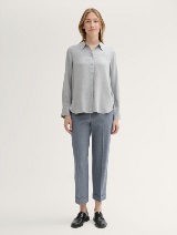 Bluză cu aspect melanj - Gri_9103258