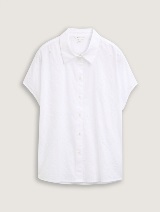 Bluză cu broderie - Alb_4090779