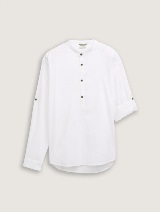 Košulja pamuk/lan - Bijela_6559293
