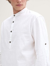 Košulja pamuk/lan - Bijela_6559293