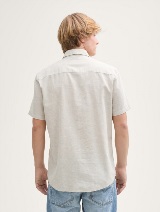 Košulja pamuk/lan - Bež_1376316