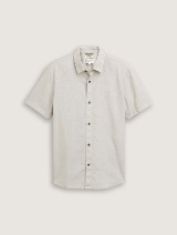 Košulja pamuk/lan - Bež_1376316