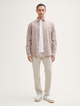 Košulja pamuk/lan - Bež_6478017