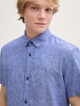 Košulja pamuk/lan - Plava_6861599