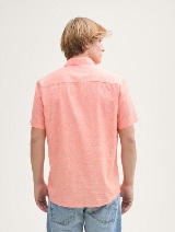 Košulja pamuk/lan - Narančasta_9095296