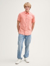 Košulja pamuk/lan - Narančasta_9095296