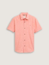 Košulja pamuk/lan - Narančasta_9095296