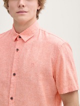 Košulja pamuk/lan - Narančasta_9095296