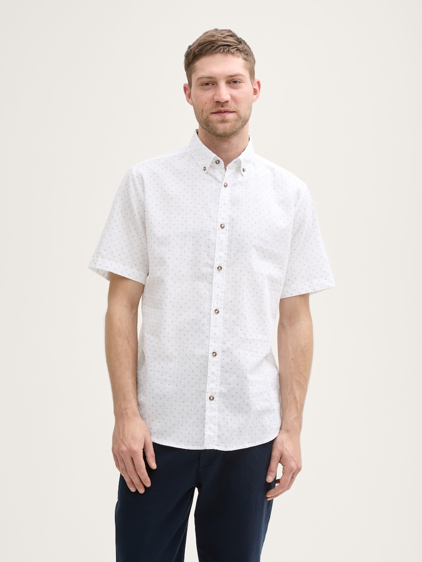 Košulja pamuk-lan - Uzorak-višebojna