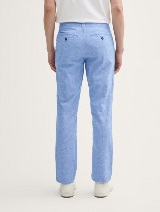 Chino hlače pamuk/lan - Plava_352639