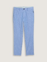 Chino hlače pamuk/lan - Plava_352639