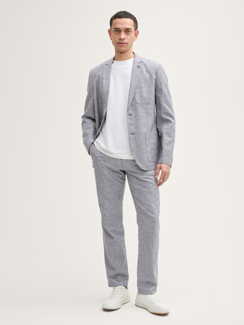  Chino hlače pamuk/lan - Siva-1044713-37200-14