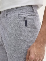 Chino hlače pamuk/lan - Siva_6217451