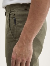 Chino hlače pamuk/lan - Zelena_5712440