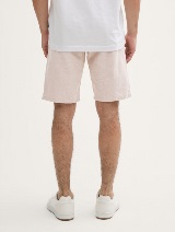 Chino kratke hlače pamuk/lan - Bež_4465964