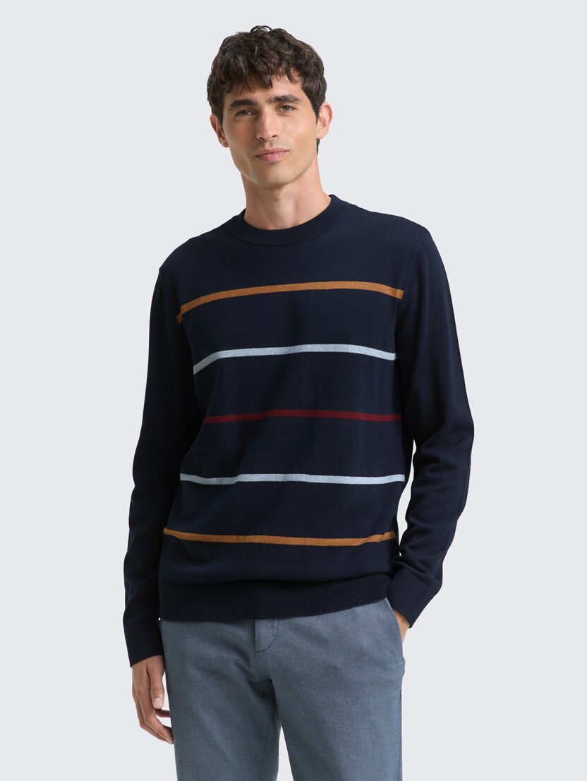 Prugasti džemper - Uzorak/višebojna_5443273