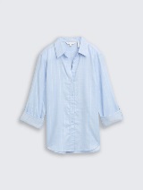 Bluză în dungi - Albastru_5735245