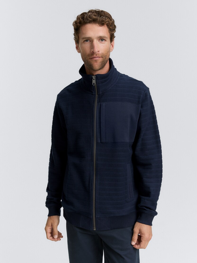 Prugasta dukserica - Plava-1049373-10668-15