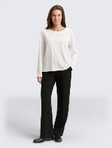 Tricou în dungi - Alb_5365632