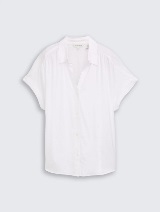 Bluză din material compact - Alb_3662569