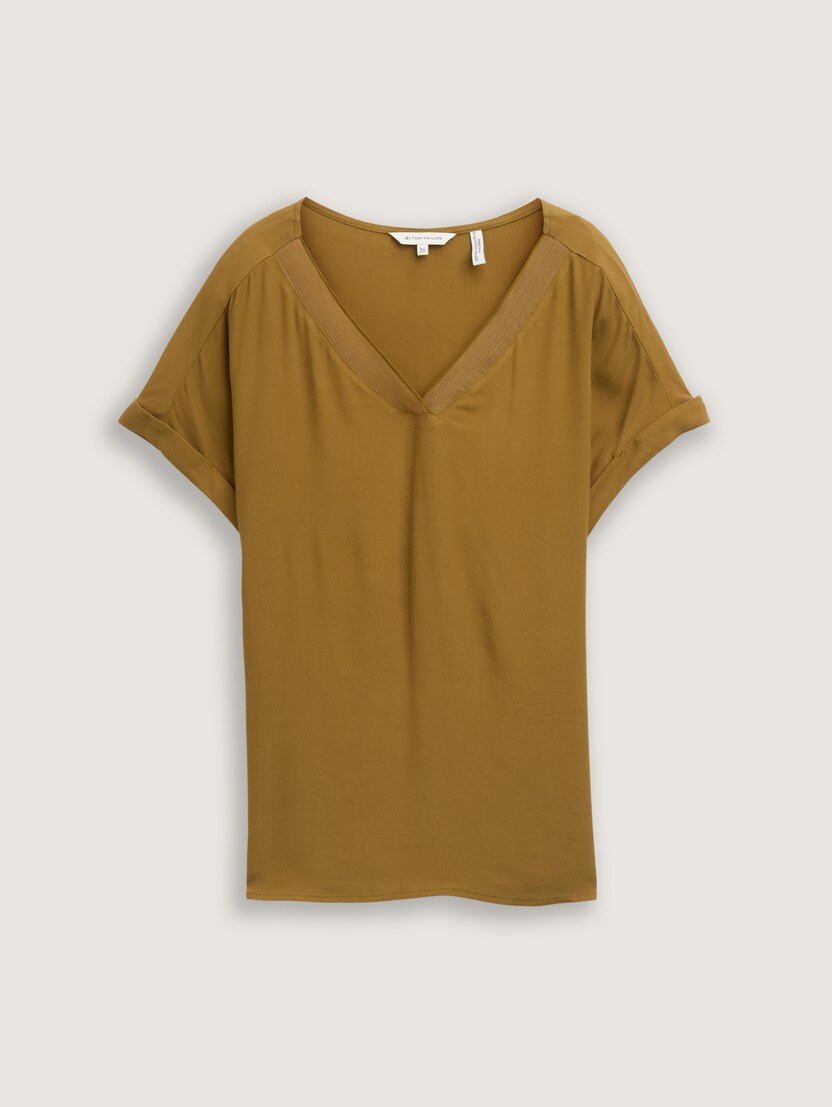  Bluză din material compact - Verde-1046203-15664-16