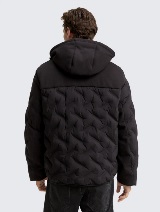 Puffer hibridna jakna sa kapuljačom - Crna_9854428