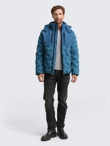 Puffer hibridna jakna sa kapuljačom - Plava_9398460