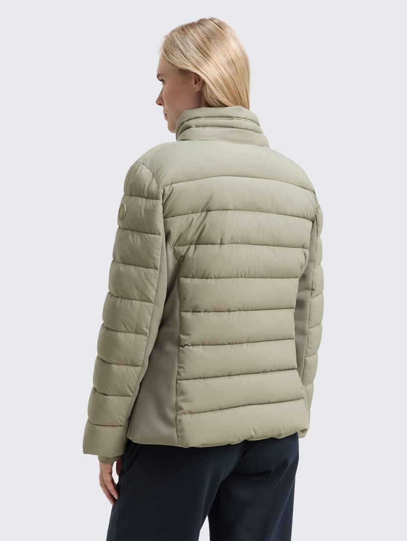 Puffer hibridna jakna sa kapuljačom - Zelena-1048287-10678-15