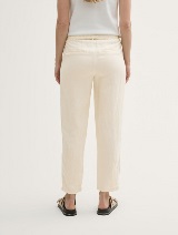 Pantaloni din in - Bej_3222701