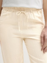 Pantaloni din in - Bej_3222701