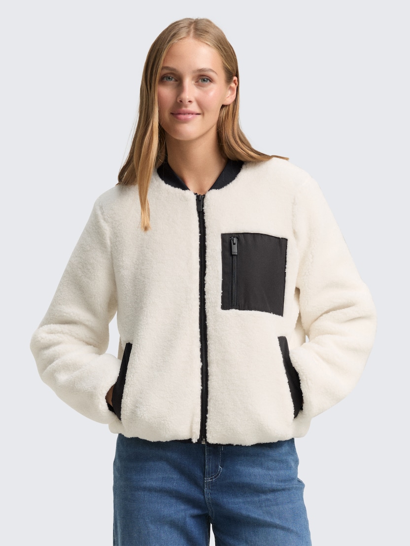 Jakna iz mehke tkanine - Bela_9967575