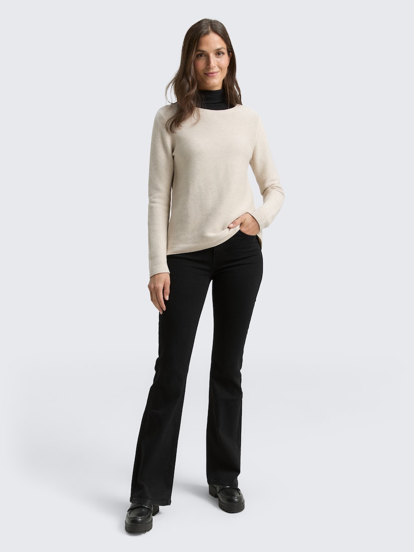 Kavbojke Stella z zvonastim krojem - Črna_1352496