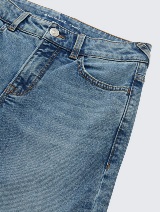 Denim hlače ravnog kroja - Plava_5803871