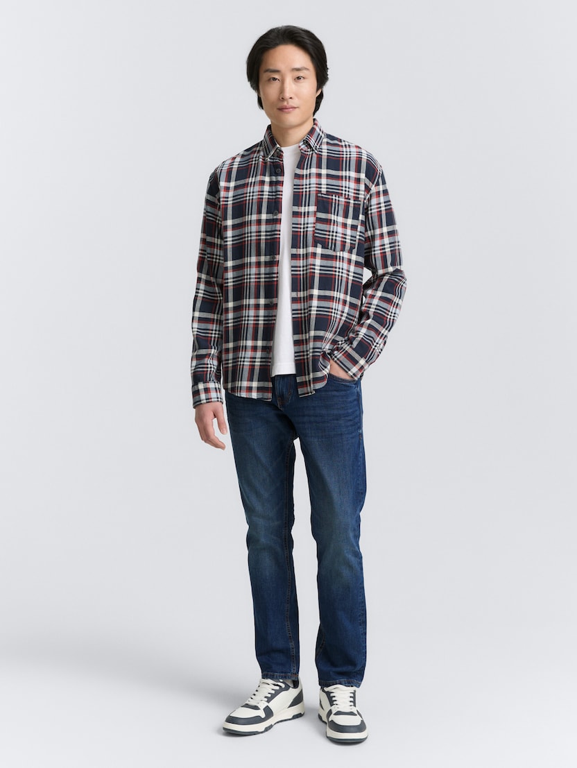 Klasične ozke kavbojke Josh - Modra_2166283