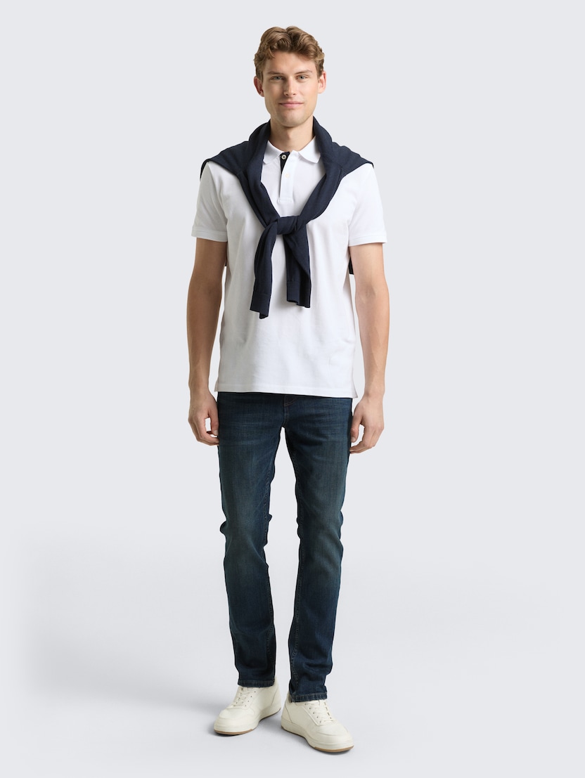 Klasične uske traper hlače - Plava_6029128